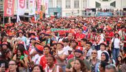 Ambiente na Fan Zone de Gaia Betano Medialivre