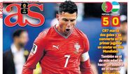 'AS': 'Cristiano é único'