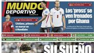 'Mundo Deportivo': 'Cristiano, o primeiro a marcar em seis Mundiais'