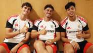 Gabriel Índio com António Silva e Tiago Gouveia