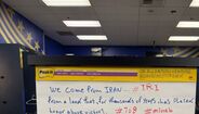 Mensagem da seleção iraniana
