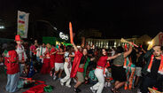 As melhores imagens da festa dos adeptos portugueses na Fan Zone Betano em Gaia