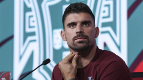 Rúben Neves durante a conferência de imprensa