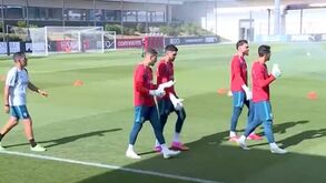 Transmissão em direto do treino da Seleção Nacional