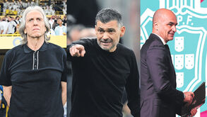 Jorge Jesus, Sérgio Conceição e Roberto Martínez