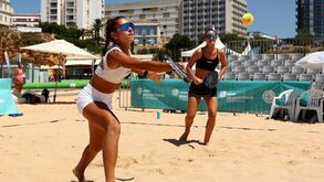 Marta Magalhães em ação na Sand Series em Portimão