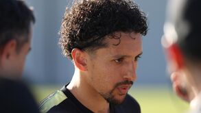 Marquinhos na concentração do Brasil