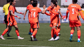 Coreia do Sul festeja golo frente a Macau