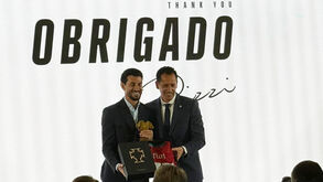 Pizzi com Pedro Proença na cerimónia