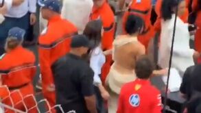 O insólito momento em que Kim Kardashian roubou a toalha de Antonelli para... limpar a testa