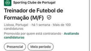 O anúncio do Sporting nas redes sociais