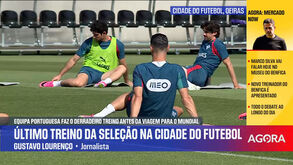 As imagens do último treino da Seleção Nacional em Portugal antes da viagem para os EUA