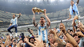 Seleção argentina faz a festa depois de conquistar o Mundial'2022