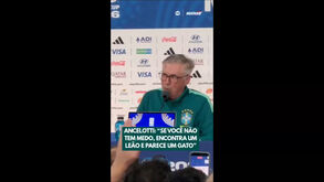 Ancelotti deixa jornalistas a rir: «Se não tens medo, encontras um leão e parece-te um gato»
