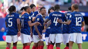 Jogadores da seleção francesa festejam