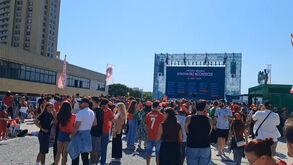 Muito entusismo na Fan Zone Betano para o Portugal-RD Congo