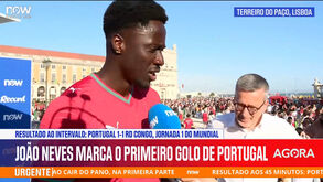 Éder analisa 1.ª parte do Portugal-RD Congo: «Tínhamos o jogo controlado»