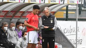 Gonçalo Ramos e Jorge Jesus nos tempos de Benfica