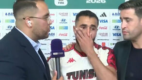 Ali Abdi em lágrimas após eliminação da Tunísia 