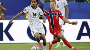 Schjelderup no Noruega-Iraque, da 1.ª jornada do Mundial