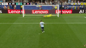 Momento do penálti falhado por Messi