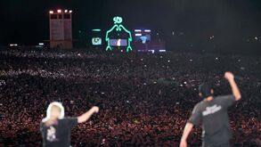 Linkin Park encheram o Parque Tejo, com símbolo dos leões ao fundo
