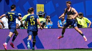 Mahmic celebra golo frente ao Qatar