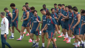 Transmissão em direto do treino da Seleção Nacional