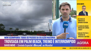Alerta de tempestade em Palm Beach: como prosseguiu o dia de treinos da Seleção