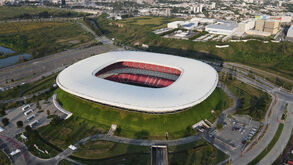 Vista geral do Akron Stadium