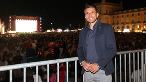 Daniel Carriço está no Terreiro do Paço para assistir ao Colômbia-Portugal