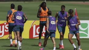 Último treino da Seleção Nacional
