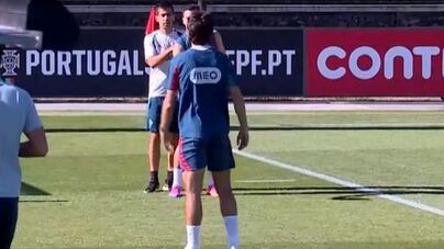 Transmissão em direto do treino da Seleção Nacional