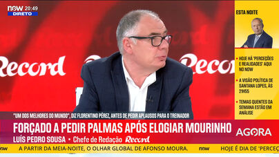 Record na Hora - Luís Pedro Sousa: «José Mourinho foi tudo menos fundamental para Florentino Pérez ganhar as eleições»