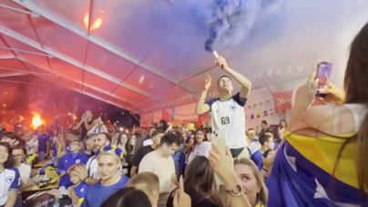 Festa em Sarajevo após empate da Bósnia na estreia no Mundial 