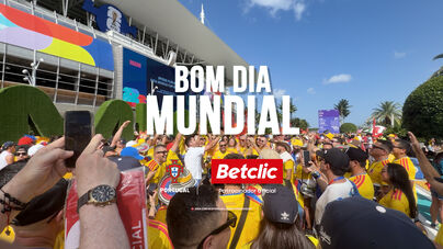 Bom dia Mundial: as imagens que nem todos viram da festa (sem golos) do Colômbia-Portugal