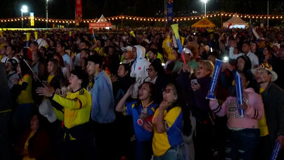 Colômbia garante primeiro lugar do grupo e adeptos festejam em Bogotá