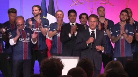 «Esta equipa do PSG é a melhor equipa da Europa»: Macron felicita vencedores da Liga dos Campeões em Paris