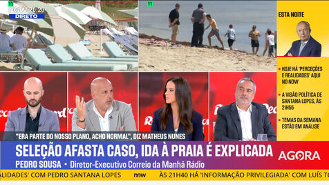 Pedro Sousa e a única questão das idas da Seleção à praia: «É bar aberto para qualquer câmara... não pensaram nisso»