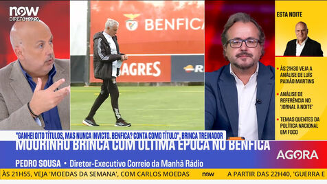 Pedro Sousa e o 'título' reivindicado por Mourinho: «Ganhou a Taça, talvez, dos empatas...»