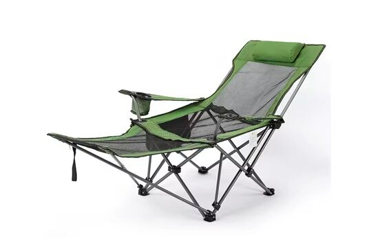 Cadeira de acampamento reclinável portátil