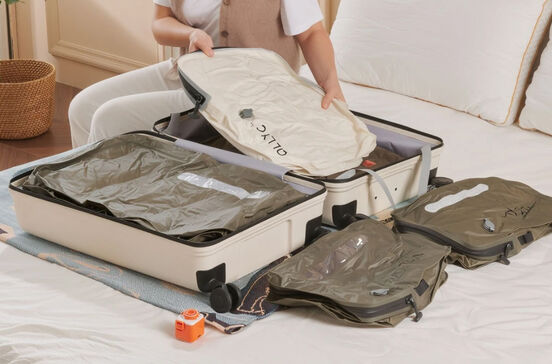 A bolsa de armazenamento a vácuo que vai mudar a maneira como planeia viagens internacionais