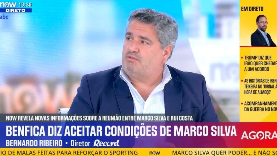 Comentário do Diretor de Record, no Now, sobre o momento do Benfica