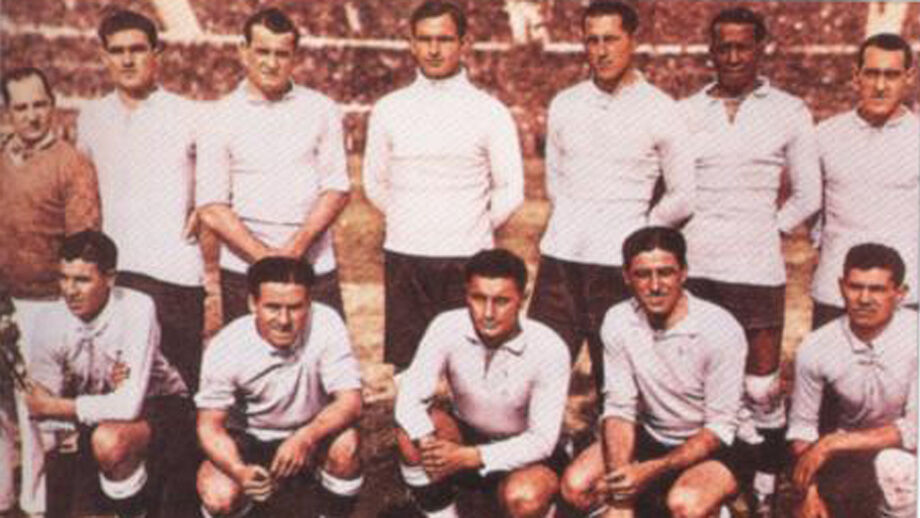 A seleção do Uruguai campeã do Mundo em 1930