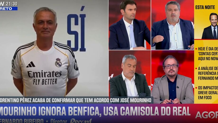 Bernardo Ribeiro e o facto de Mourinho aparecer com camisola do Real Madrid quando ainda está ligado às águias