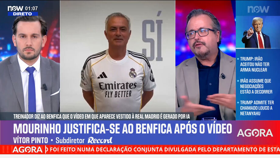 Vítor Pinto, subdiretor de Record, sublinha que explicação dada aos encarnados "não cola"