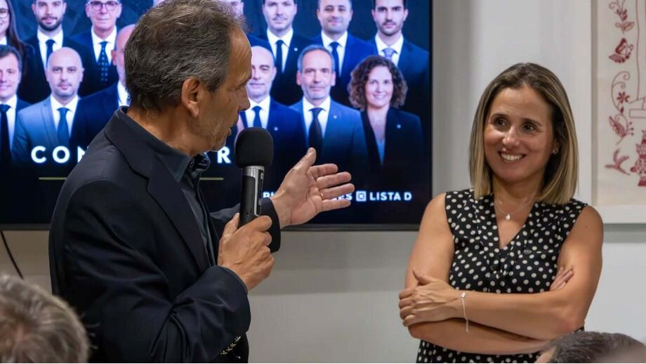 Célia Magalhães à direita