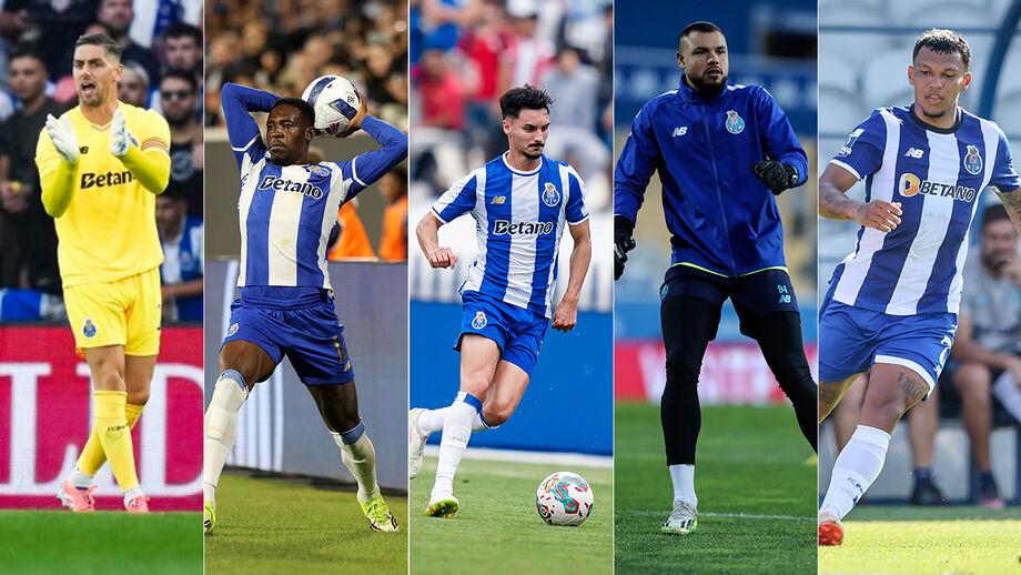 Cláudio Ramos, Zaidu, Eustáquio, Samuel Portugal e Veron são casos a resolver