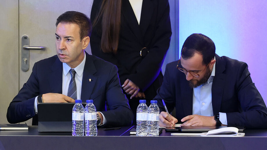 António Salvador e André Viana, presidente e chefe de gabinete do Sp. Braga