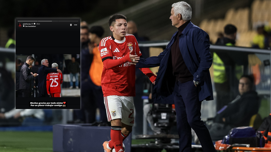A mensagem de Prestianni a José Mourinho